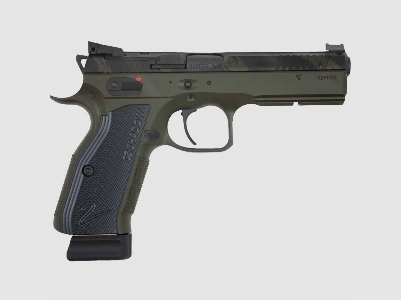 CZ Shadow 2 OR Camo/Olijf 9mm Luger, afbeelding 2 van 3