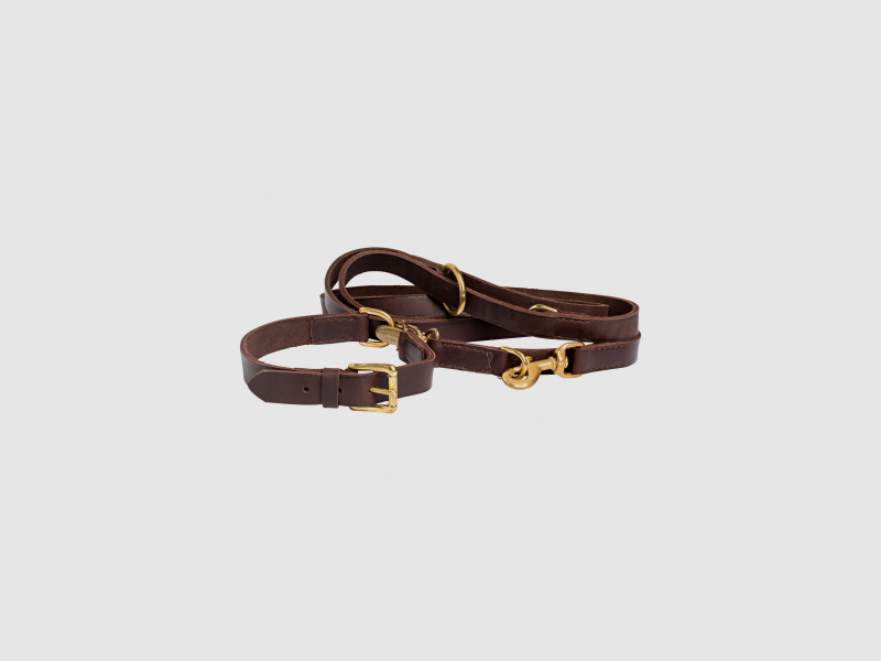 home luxury soft leather shoulder leash with collar |
