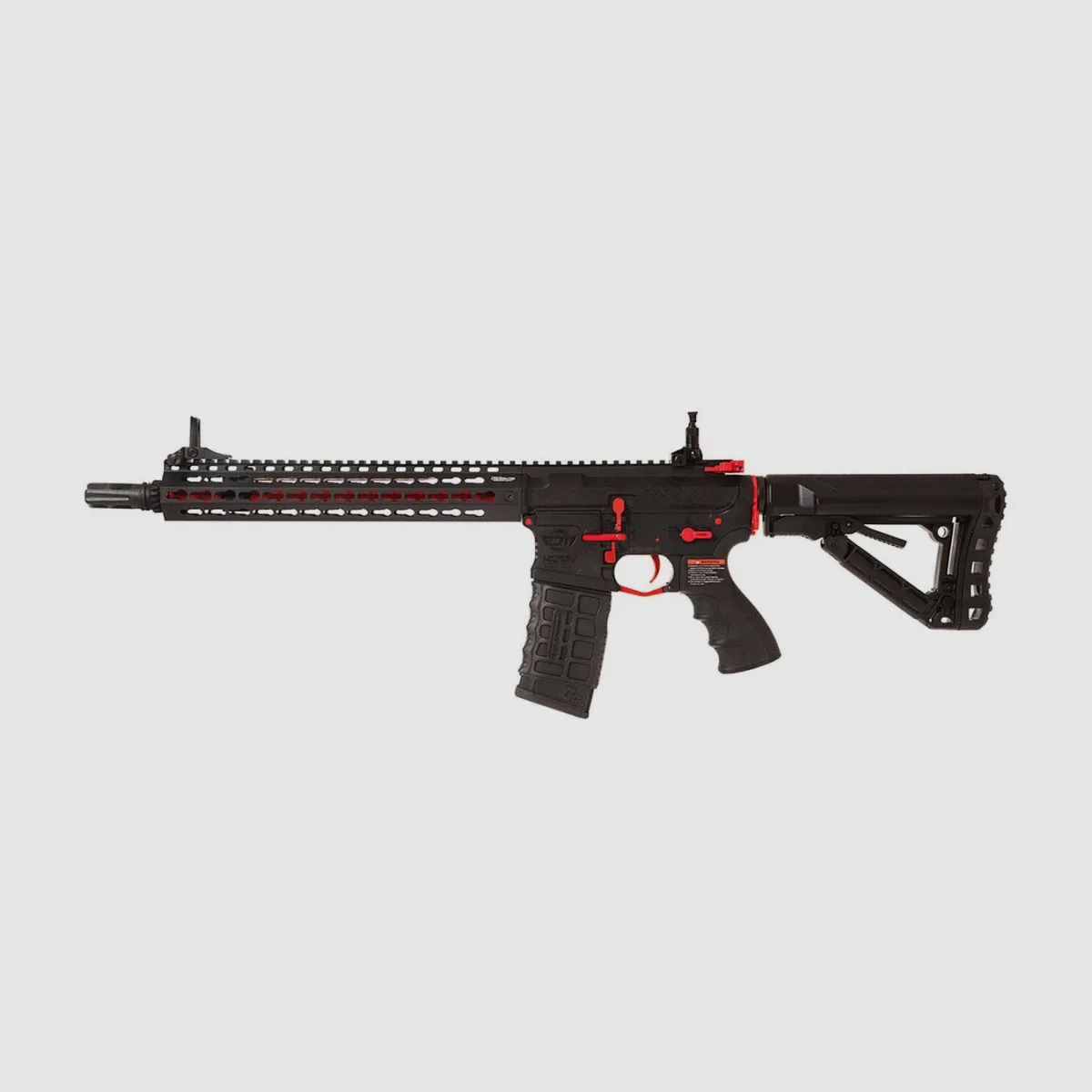 G&G CM16 ETU Keymod Softair SRXL 12" S-AEG, Red Edition