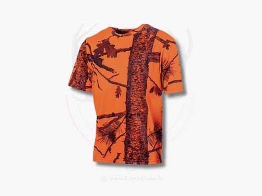 T-Shirt Camo Pomarańczowy TREELAND