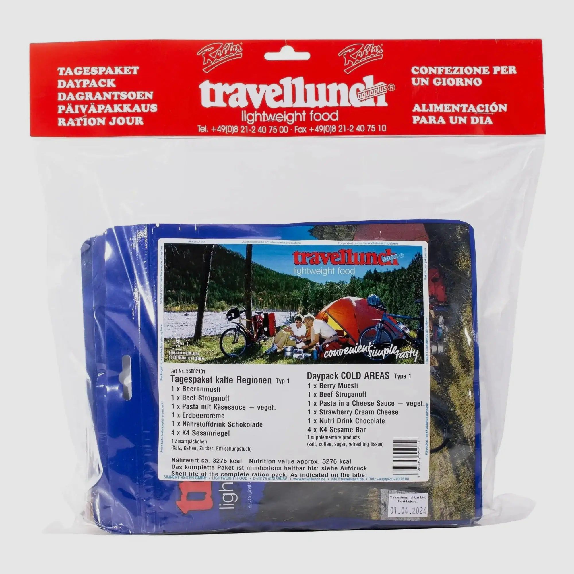 Travellunch Travellunch Tagespaket kalte Regionen Typ 1