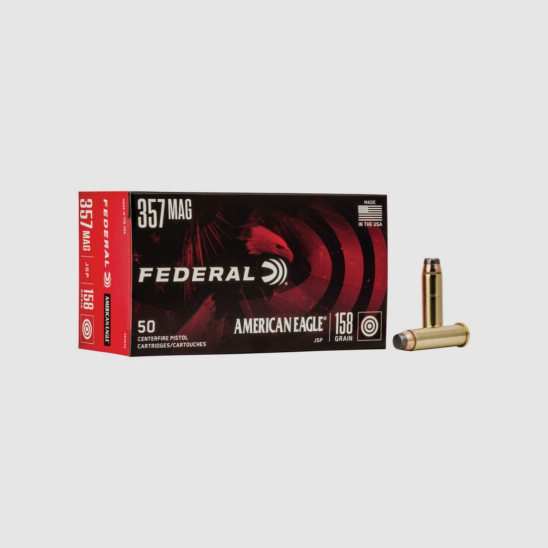 Federal American Eagle .357 Mag. 158GR JSP 50 cartridges