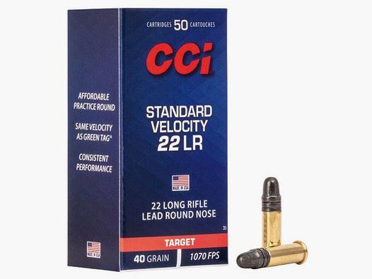 CCI Standard LRN 40grs 500St .22lr