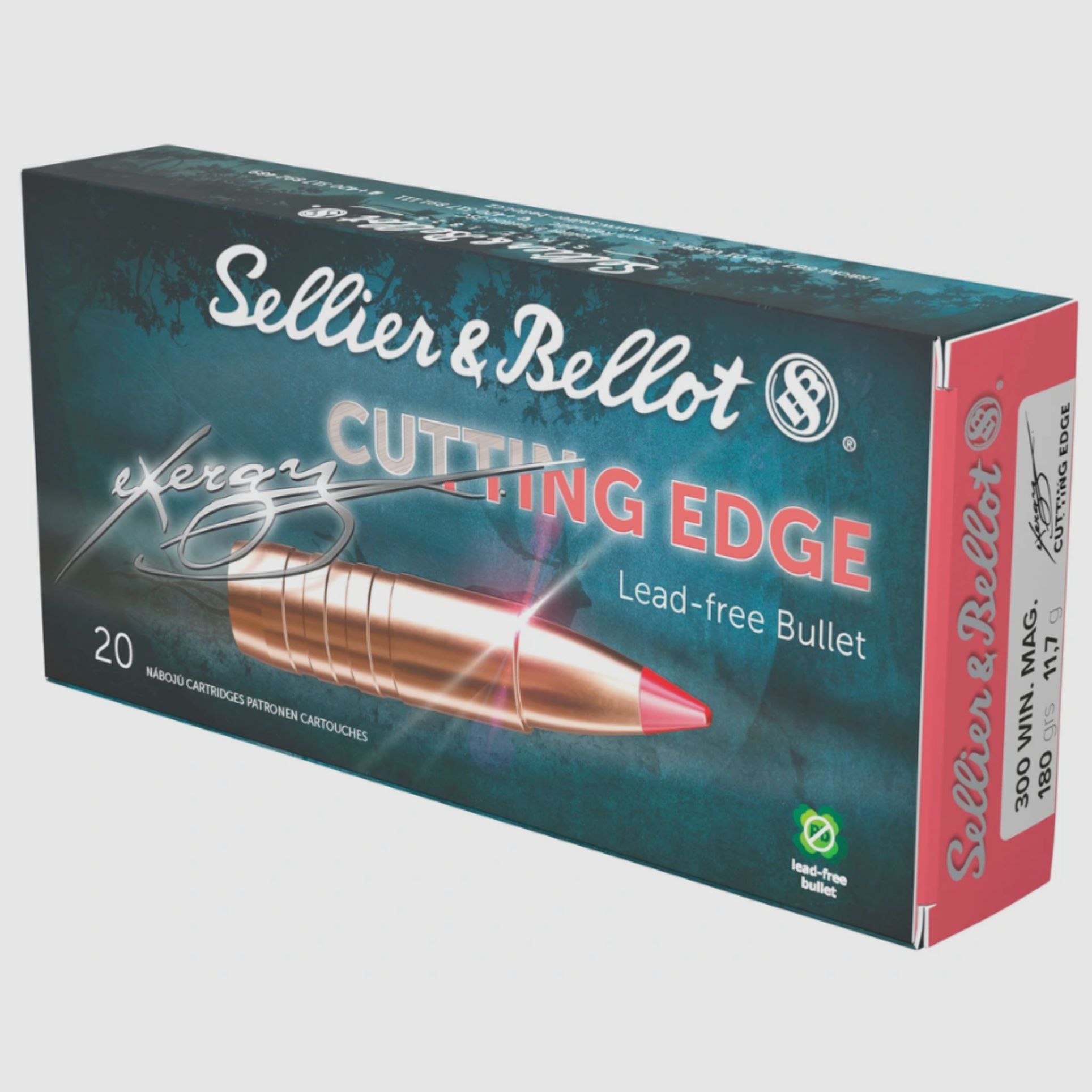 Sellier & Bellot 2017008 .300 Win. Mag. exergy EDGE 11.7g 180grs.
