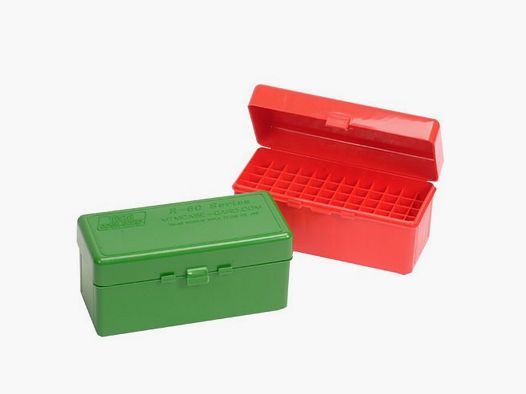 MTM CASE-GARD BOXES MTM CASE-GARD FLIP TOP RIFLE AMMO BOX 229 ZIPPER-7.62X39 RUS 60 ROUND GREE