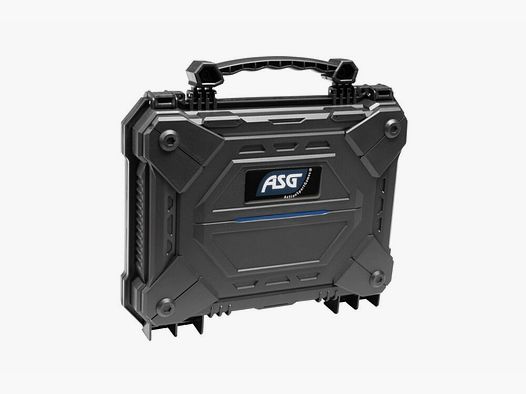 ASG Pistolenkoffer Tactical Schwarz, Vorhängeschlossschlaufen, wasserdicht, IPX-7