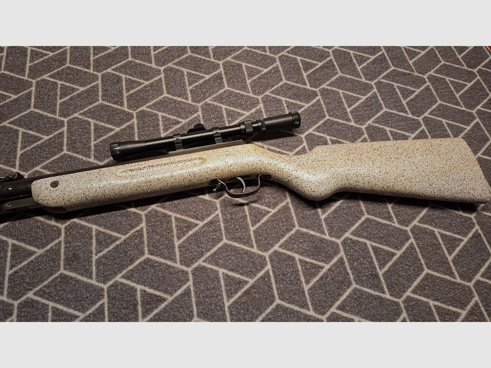 Haenel III-60 "Q1" carabina de aire DDR con scope. ¡pieza única para coleccionistas!