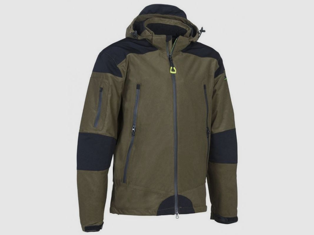 Groene waterdichte jachtjas model Puma art. PHPO012 PRO HUNT, afbeelding 2 van 3
