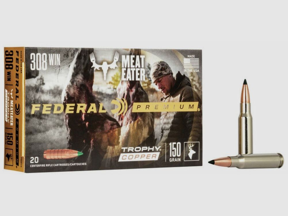 Federal .308 Win Trophy Copper 150grs / 9.7g