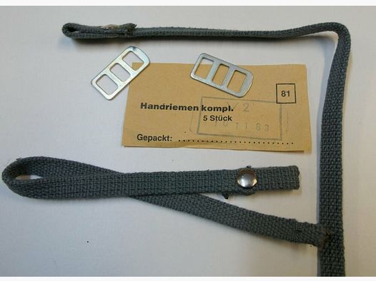DDR VEB Geräte-& Werkzeugbau Wiesa orginal DDR NVA AK 47 Handriemen, Faust-& Fallriemen [ 81 ] unbenutzt, neu für AK47, 7,62x39