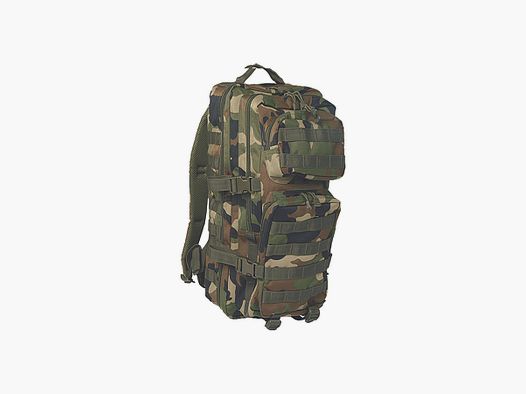 MILTEC MOCHILA DE ASALTO 20 L WOODLAND 100% POLIESTER