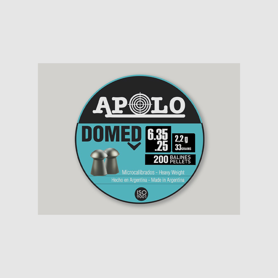 Rundkopf Diabolos Apolo Domed Kaliber 6,35 mm 2,2 g glatt 200 StĂĽck