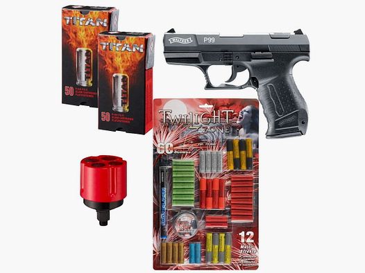 Set de pistolas de fogueo para Año Nuevo P99
