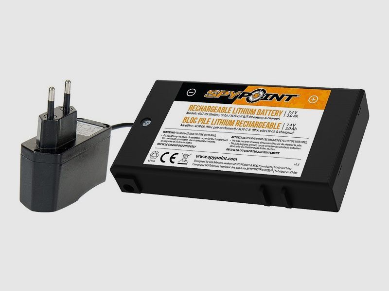 Batteria Eurohunt Spypoint con caricabatterie telecamera di sorveglianza / trappola fotografica