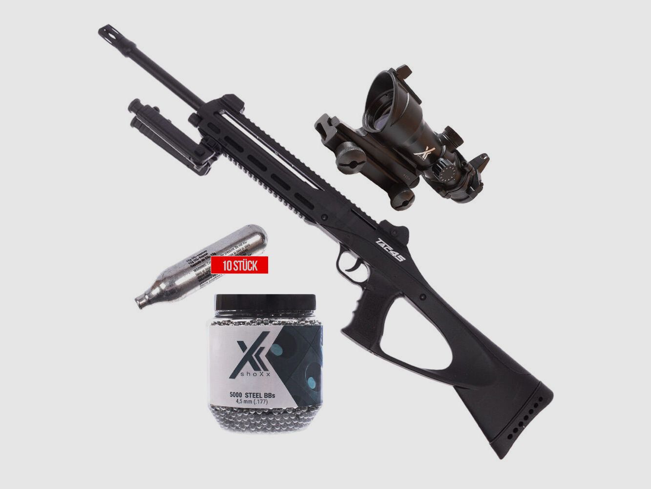ASG TAC 4.5 Co2 Gewehr 4,5mm / Red Dot + Co2 + BB's, Bild 1 von 5