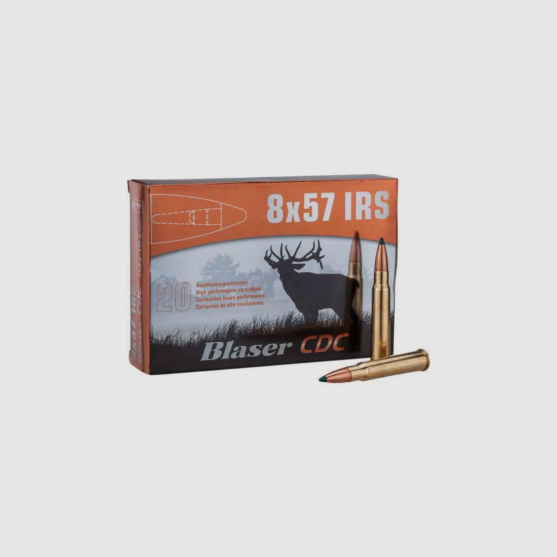 Blaser 8x57JRS CDC 11,0g. - 170gr.