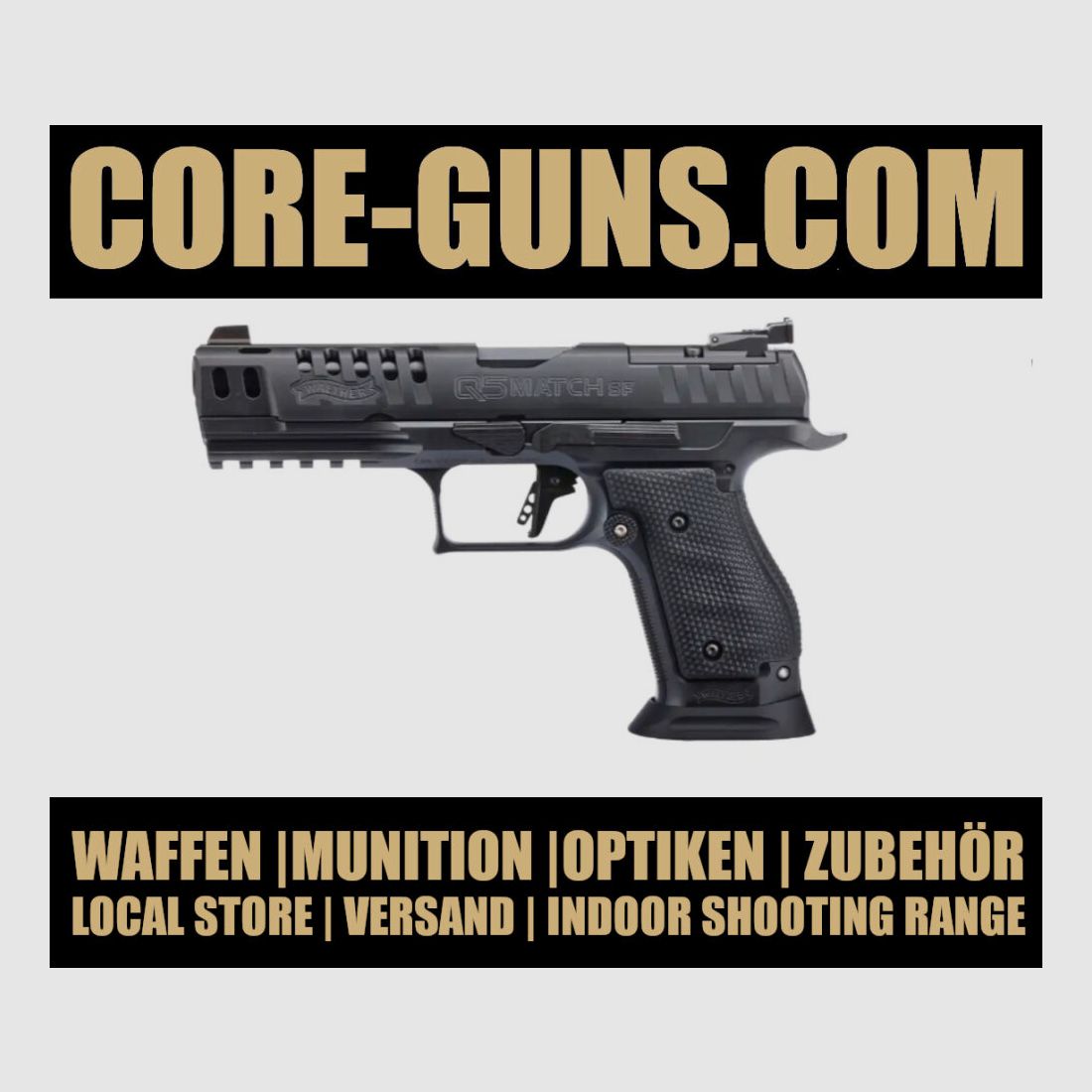 Pistolet Walther Q5SF OR Edycja Limitowana DSB/IPCS 9mm Luger z mistrzowskiej manufaktury Walther UVP: 2468€