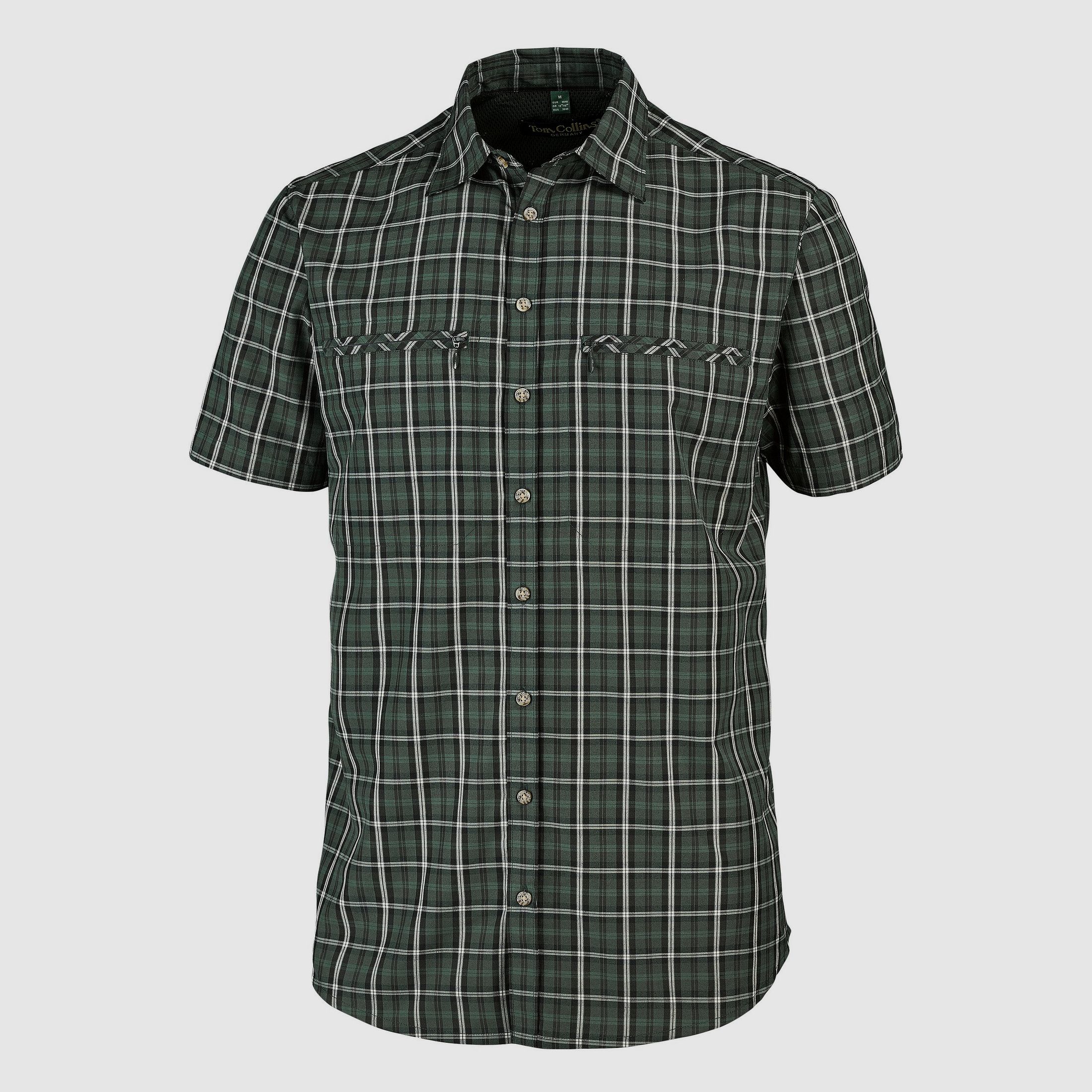 Tom Collins Camicia Funzionale a Maniche Corte da Uomo