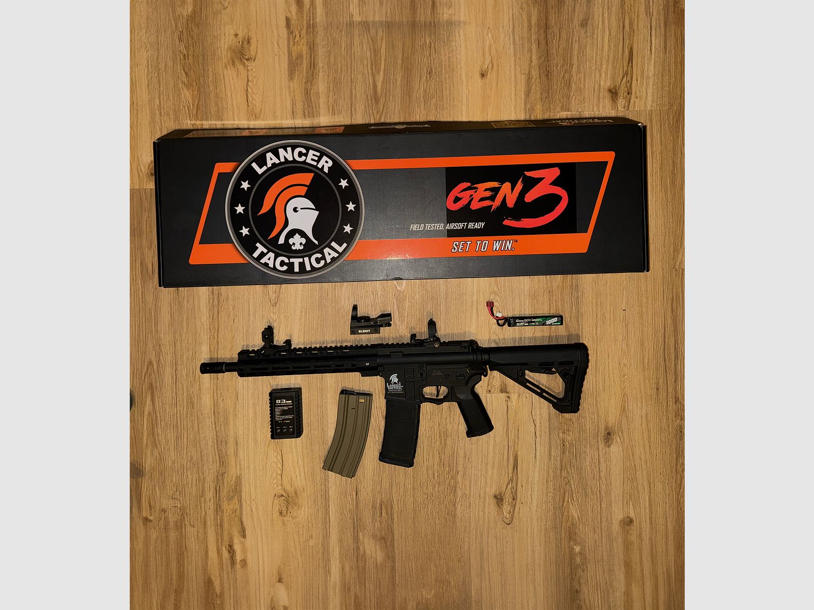 Lancer LT-39 M-Lock 11" Gen 3 met Nebula ETU (S)AEG incl. accessoires / alles als nieuw