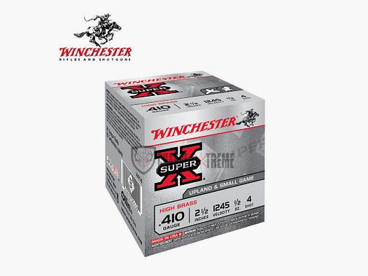 25 Cartridges WINCHESTER Super-X 14g cal 410/63