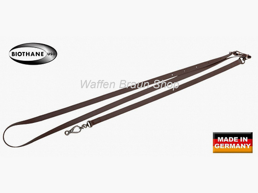 Laisse de transport AKAH BioThane® marron