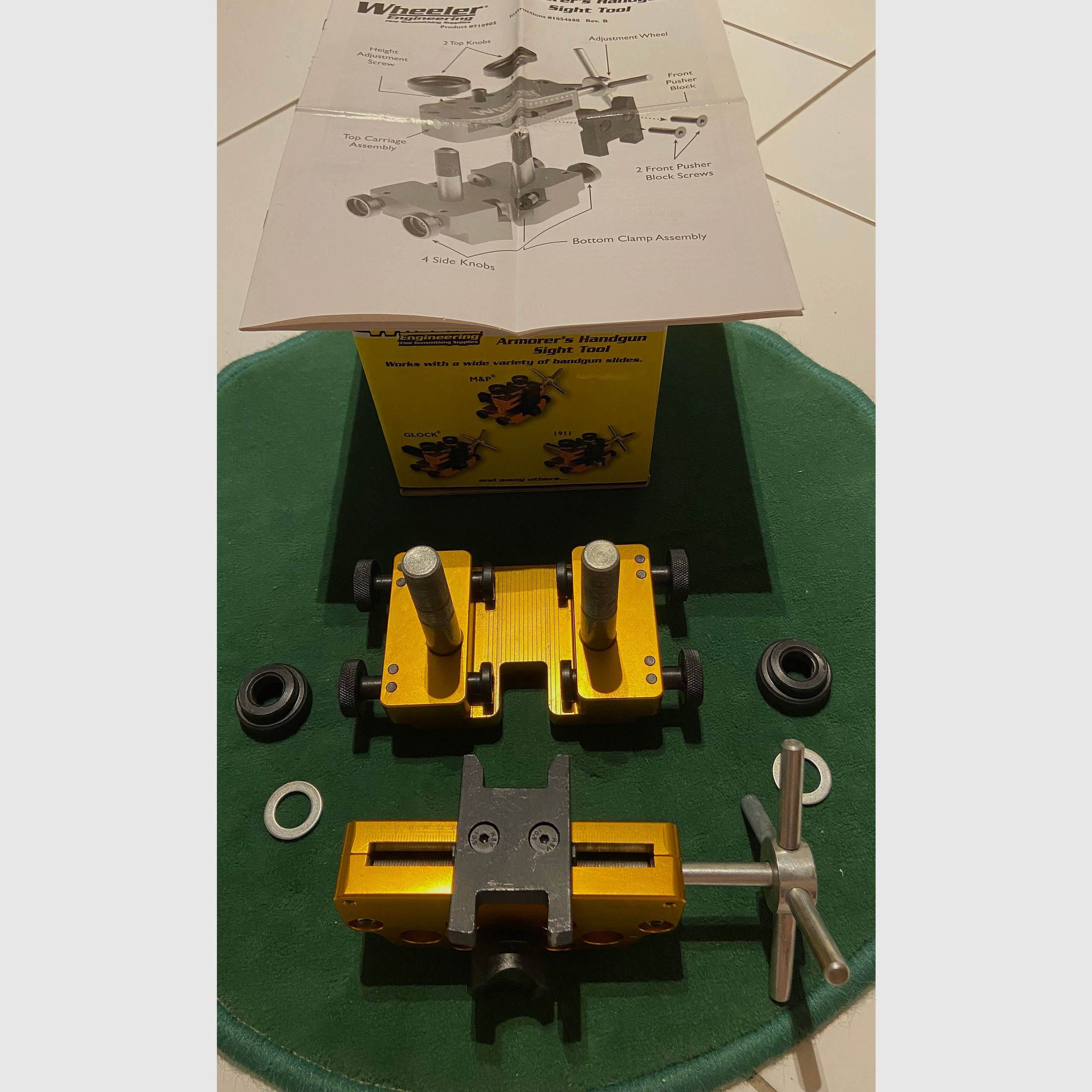 Montagewerkzeug für Visierungen & Zielfernrohre  - Sight Movers - Wheeler Armorers Handgun Sight Tool