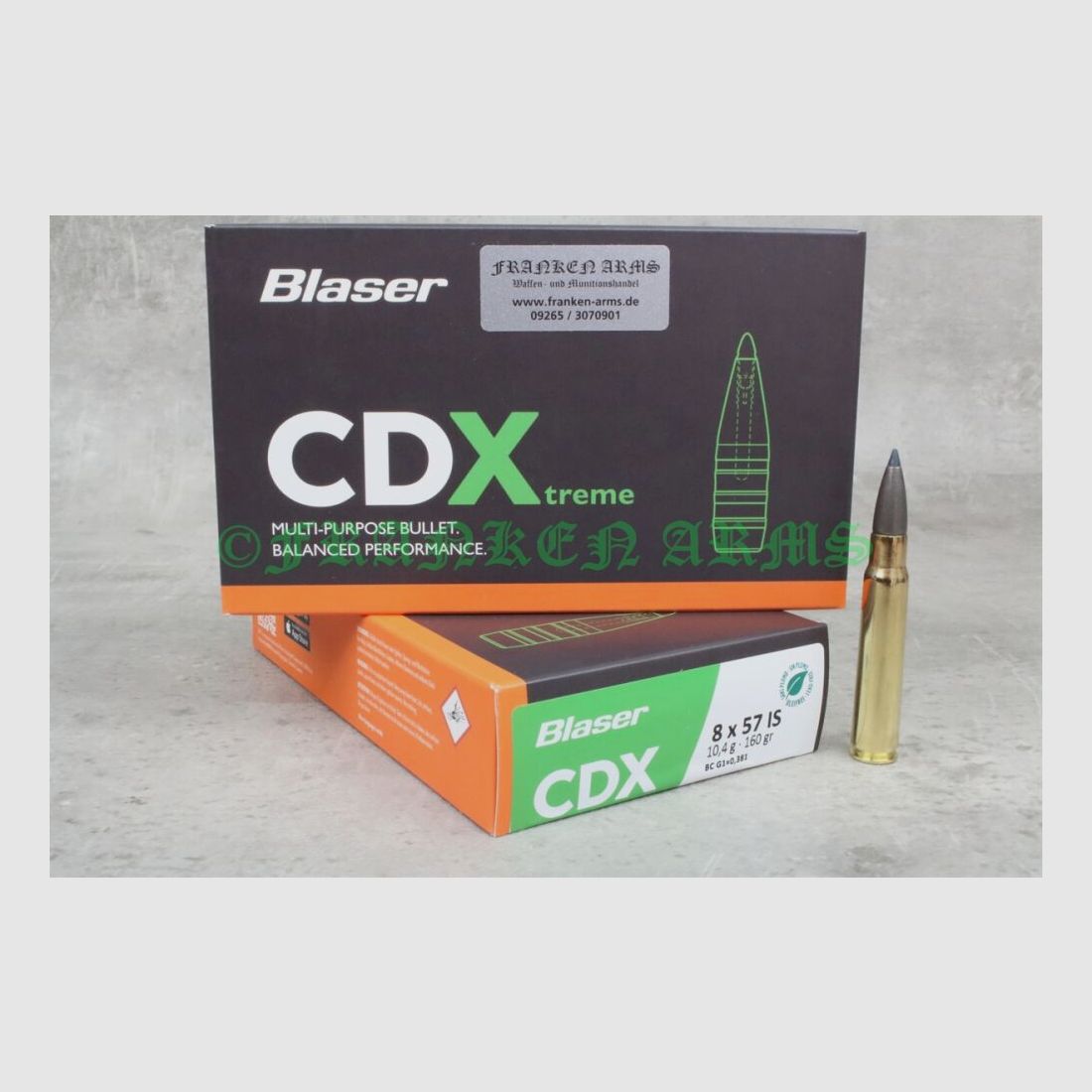Blaser CDX 8x57IS 160gr. 10,4g 20 sztuk