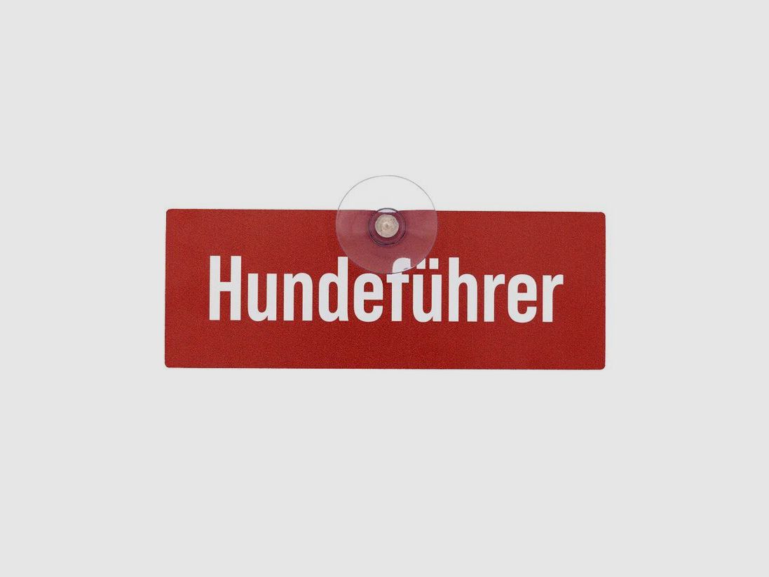Wilde Hilde Autoschild mit Saugnapf - Hundeführer | Hundeführerin