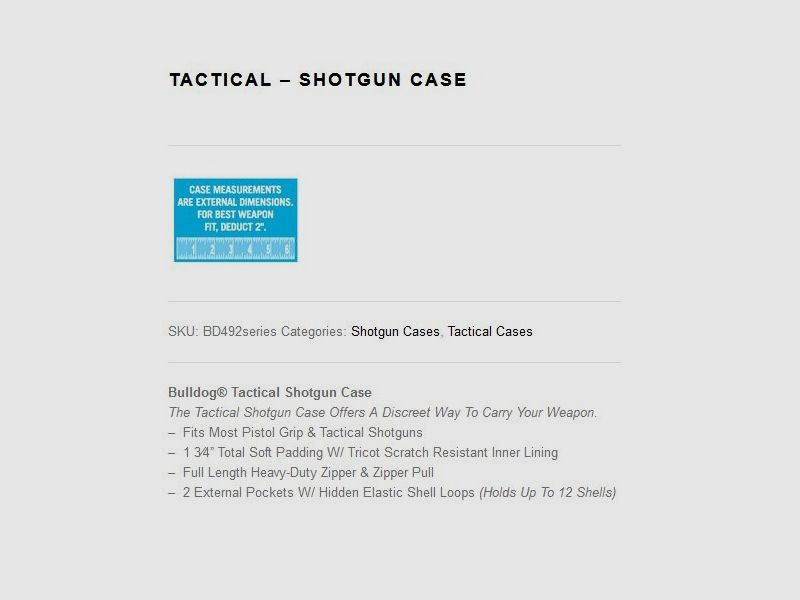 Case Shotgun 48"/122cm Tactical Black, immagine 2 di 3