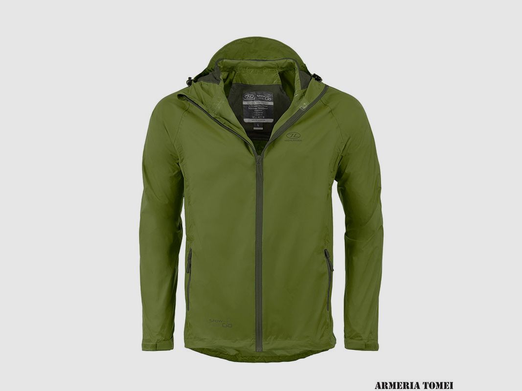 HIGHLANDER – STOW & GO WASSERDICHTE JACKE (OD GRÜN), Bild 5 von 6
