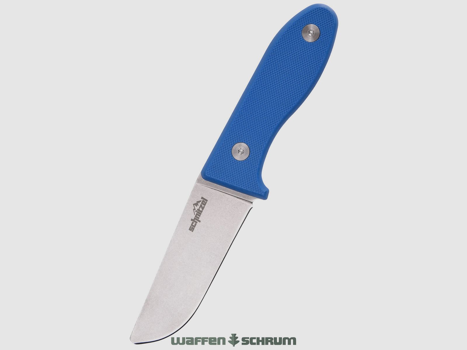 Schnitzel Kindermesser UNU  rostfreier 8Cr13Mov-Stahl mit Stonewash-Finish blau