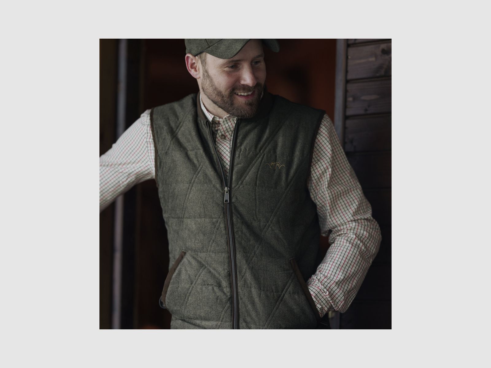 Gilet vintage pour hommes Victor Olive Melange - Noir