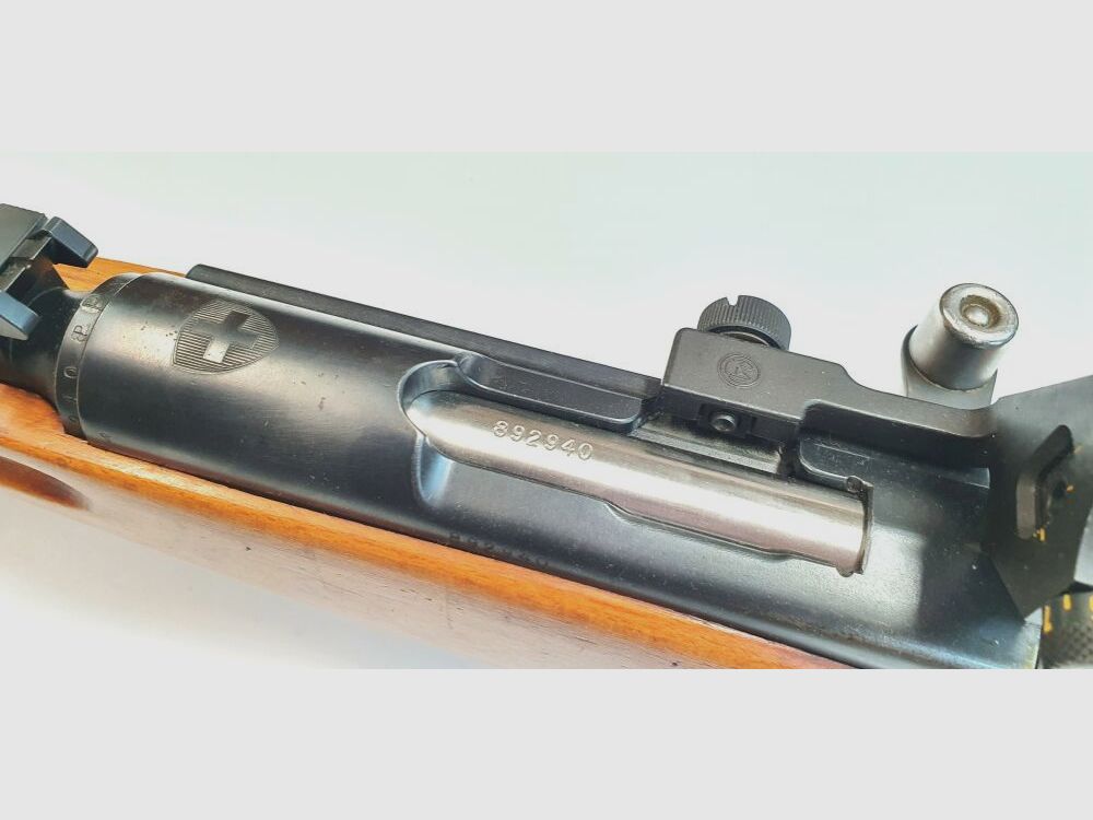 Waffenfabrik Bern Repetierbüchse Waffenfabrik Bern Schweizer K31 Kaliber 7,5x55swiss komplett nummerngleich + Diopter