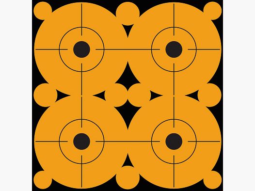 10 Scheiben Bullseye orange 7,6cm