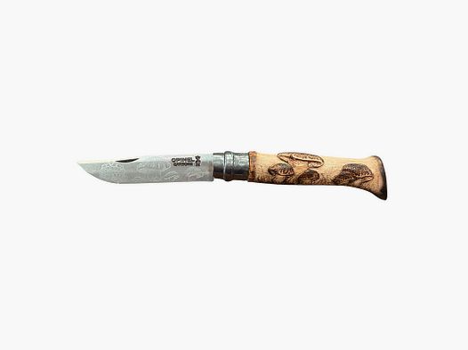 COLTELLO – OPINEL – N.8 CARBONE REALIZZATO A MANO | FUNGHI E TARTUFI