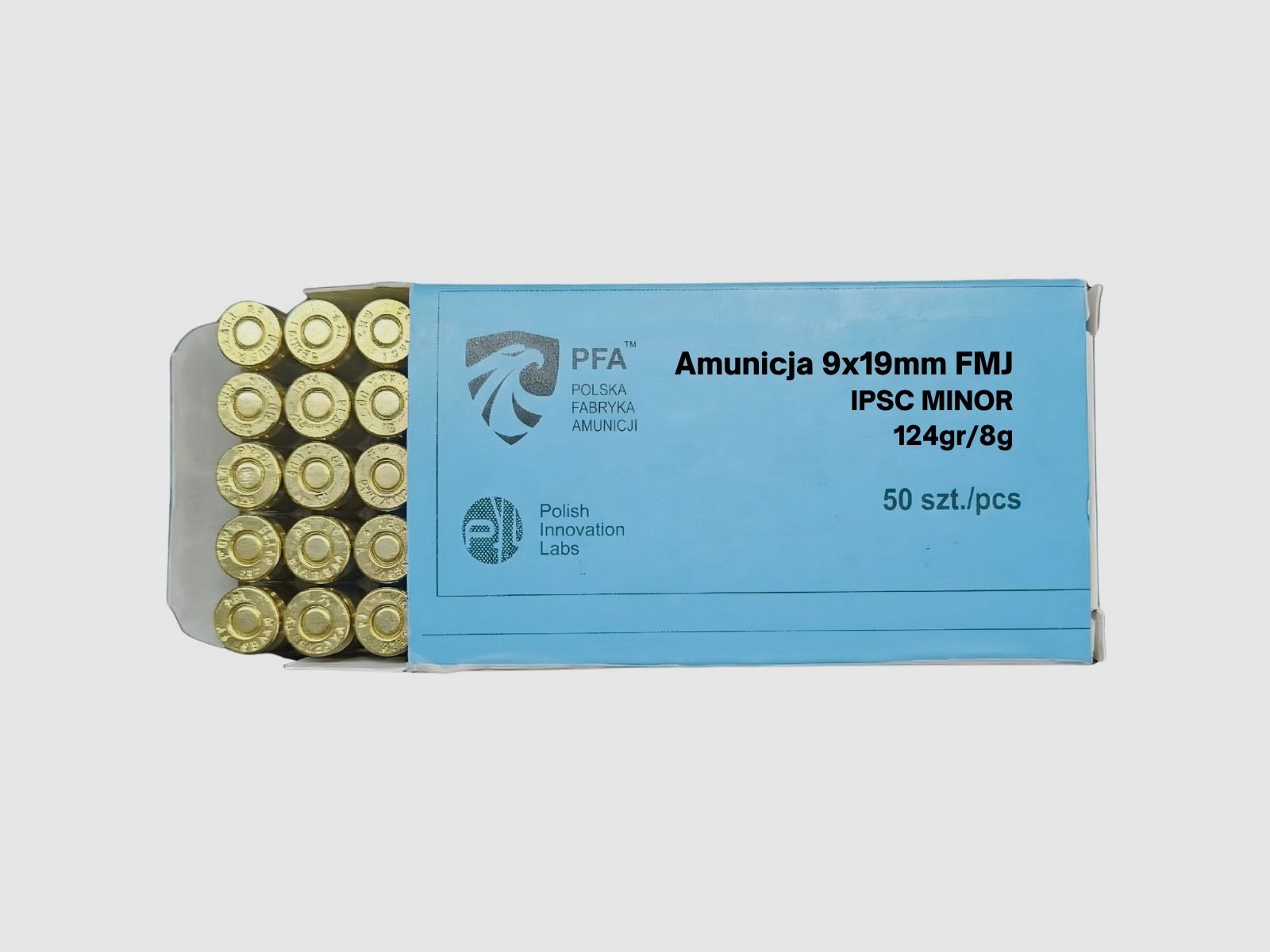 9x19 PFA FMJ IPSC MINOR 124gr/8g, image 2 of 2