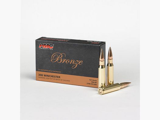 PMC Bronze .308 Win. 147 gr FMJ-BT – 20 Stk.