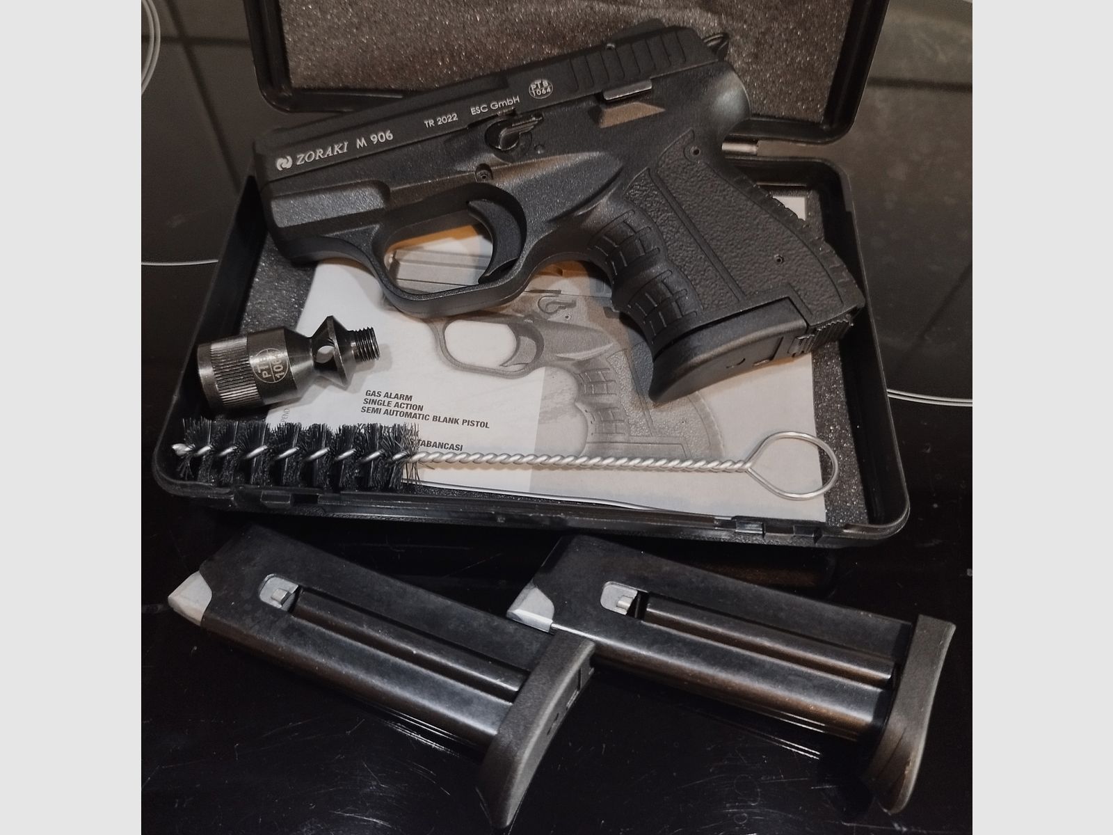Zoraki M 906 PTB1064 - 9mm P.A.K. con 2 cargadores extra, imagen 1 de 5