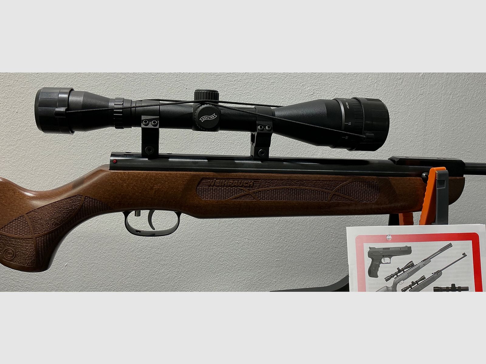 Weihrauch HW 50 S enkelschots kipgeweer kaliber 5,5 mm (.22), afbeelding 2 van 5
