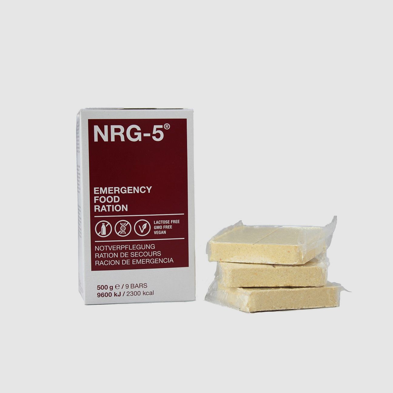 Notverpflegung, NRG-5, 500 g, (9 Riegel)