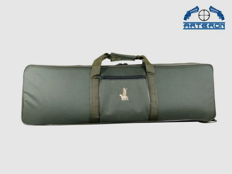 Short case for air rifle and double-barrel shotgun, thick foam padding, shark jaws D