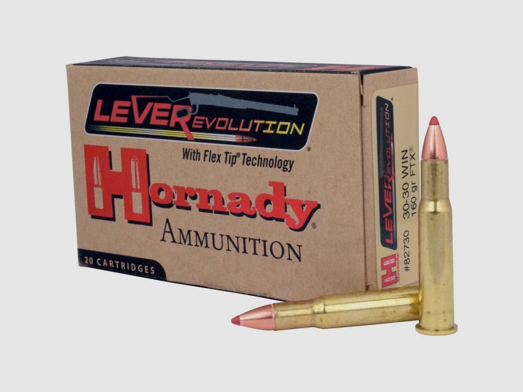 BOITE DE 20 CARTOUCHES HORNADY 30-30 WIN 160 GRS FTX LVRE