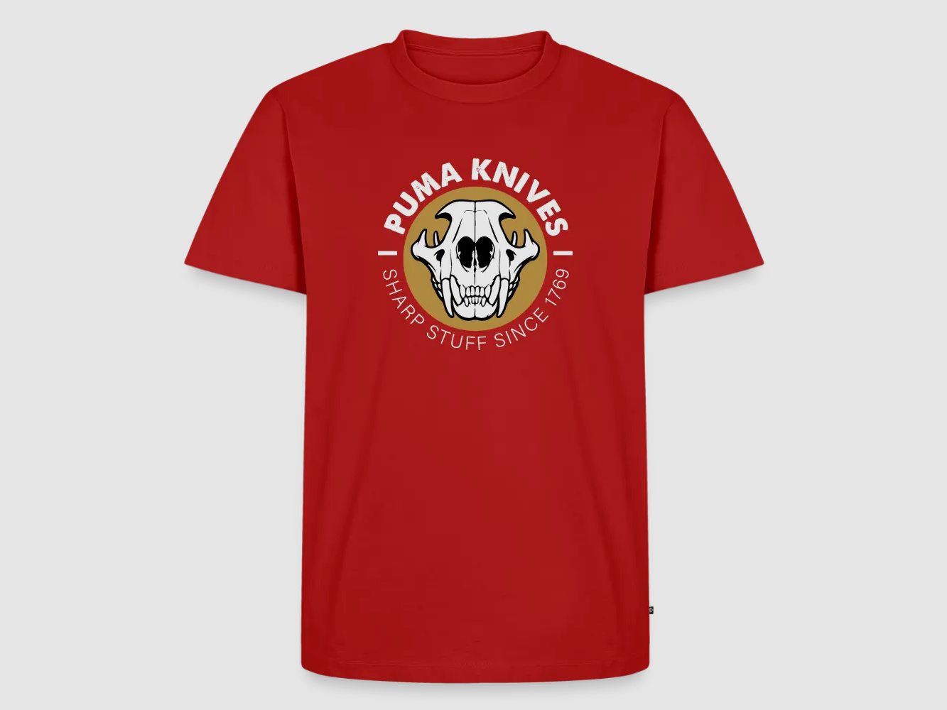 PUMA Męska Premium Koszulka "Skull Frontal Sharp Stuff" Biała