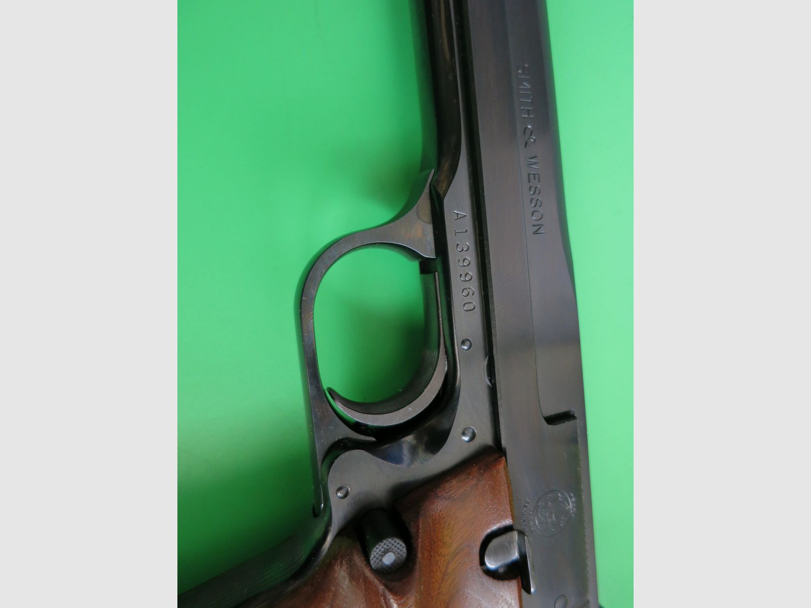 Pistola sportiva di alta gamma Smith&Wesson Mod. 41, .22 lfB, canna da 7,5" con compensatore, come nuova, assoluta rarità da collezione #40