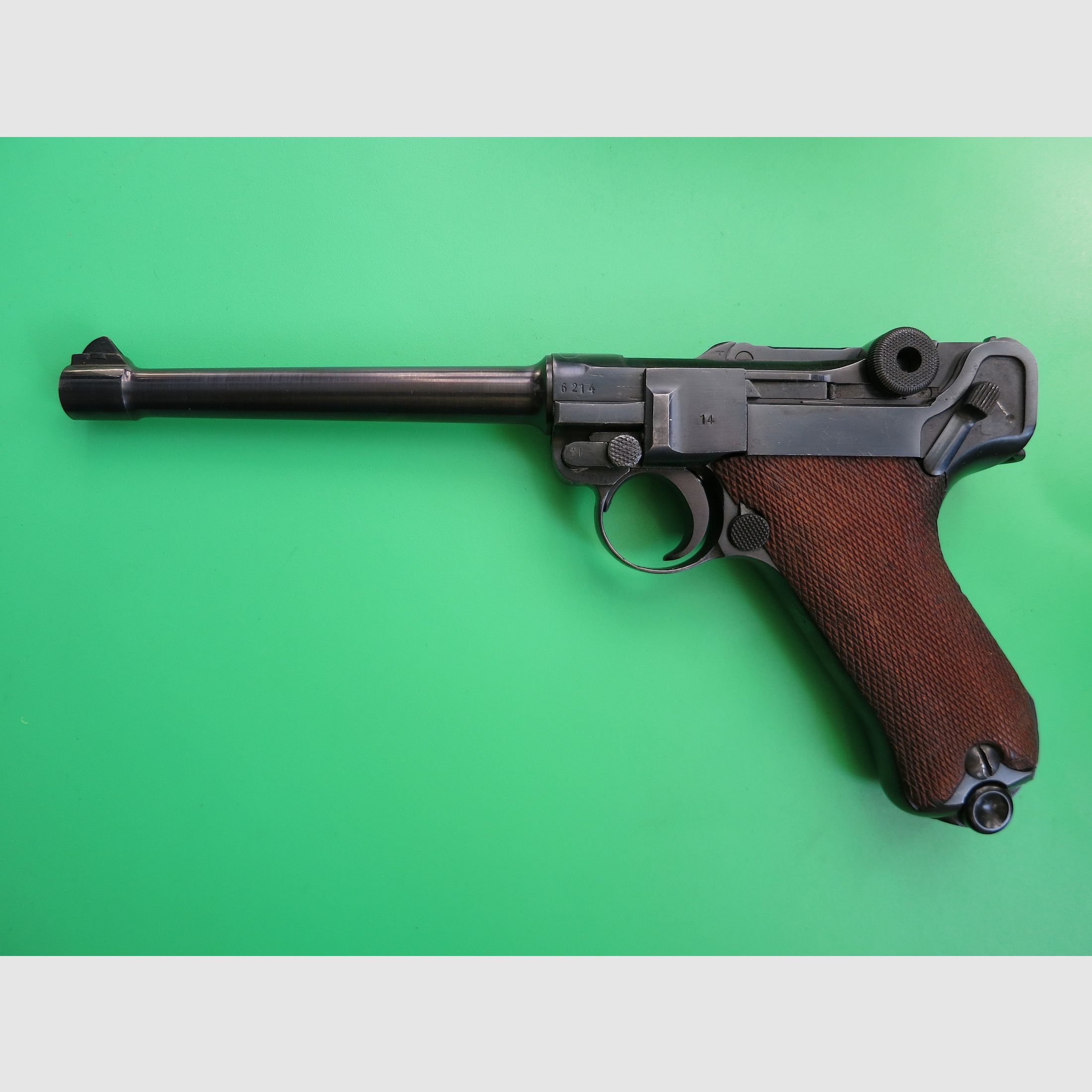 Mauser Oberndorf 42 byf 1937, Pistole 08 P08, 9 mm Luger, WaA, überarbeitet!     #78