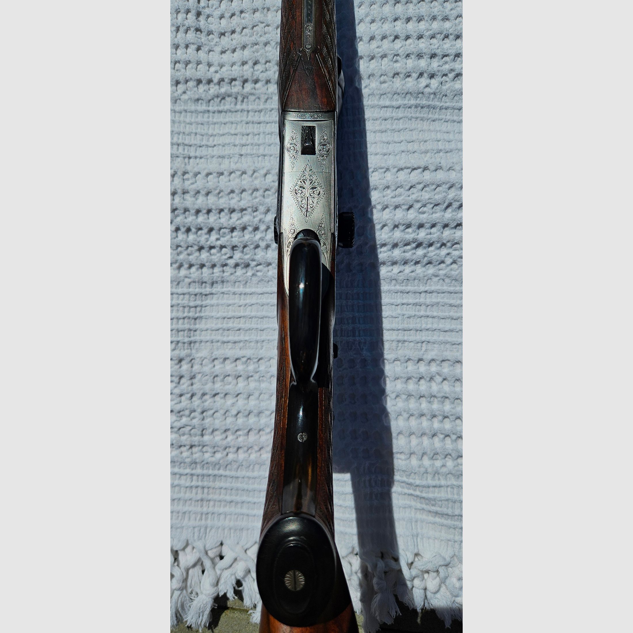 Einzelstück Johannes Feldbusch Bockdrilling • Kal. 7x65R - .222 Rem. - 16/70 • Böhler Antinit • Zeiss Diavari VM 2,5-10x50 T*