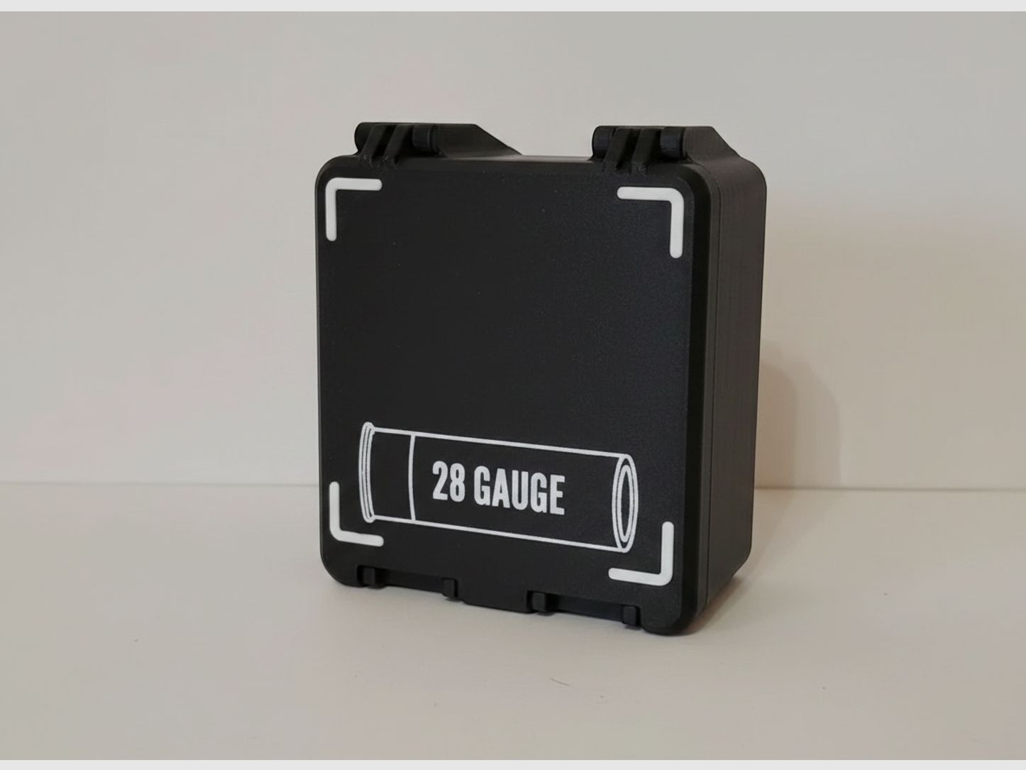 Filamelt Munitionsbox / 28 Gauge / 'Klapp- / Rastdeckel' / Patronenbox, Ammo Box