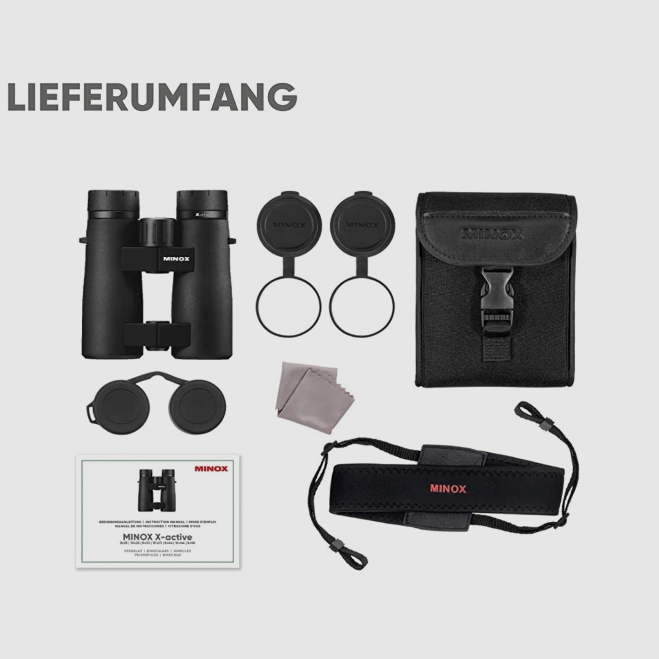 Minox 80407334 prismáticos Xactive 10x33 novedad para recorridos de caza y actividades al aire libre