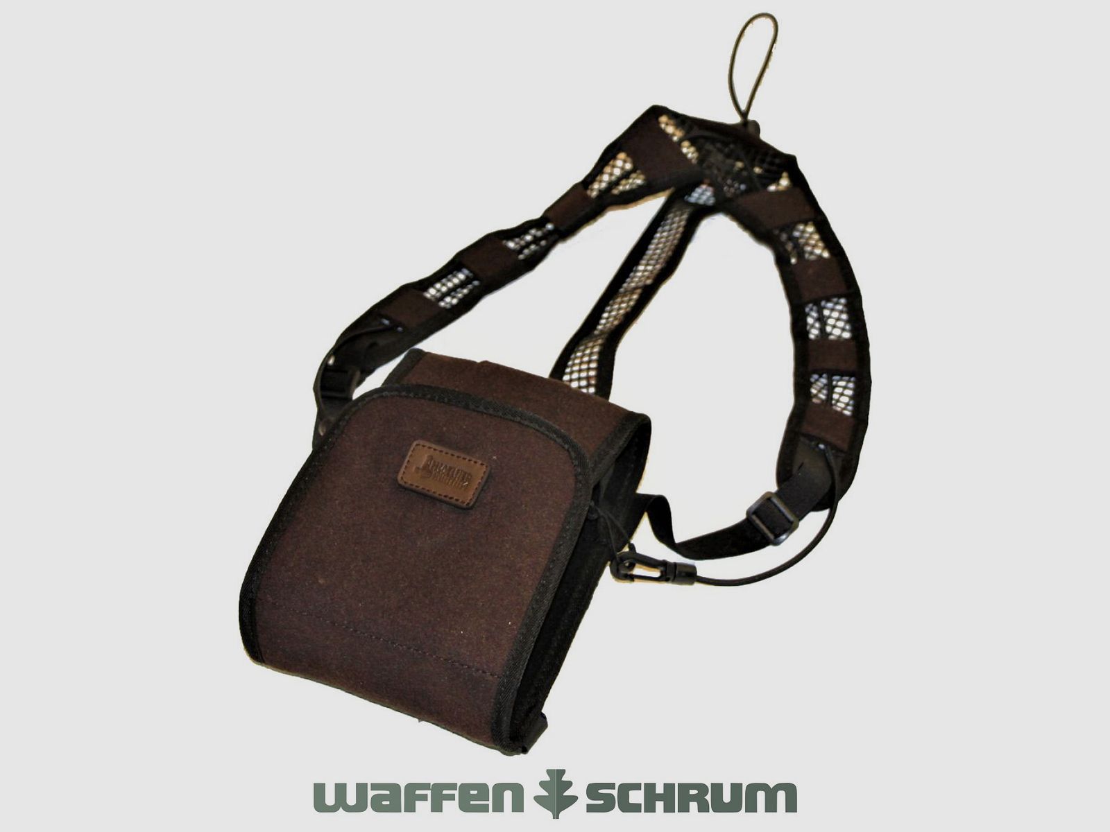Mjoelner hunting binocular strap Toke loden with mobile phone pocket