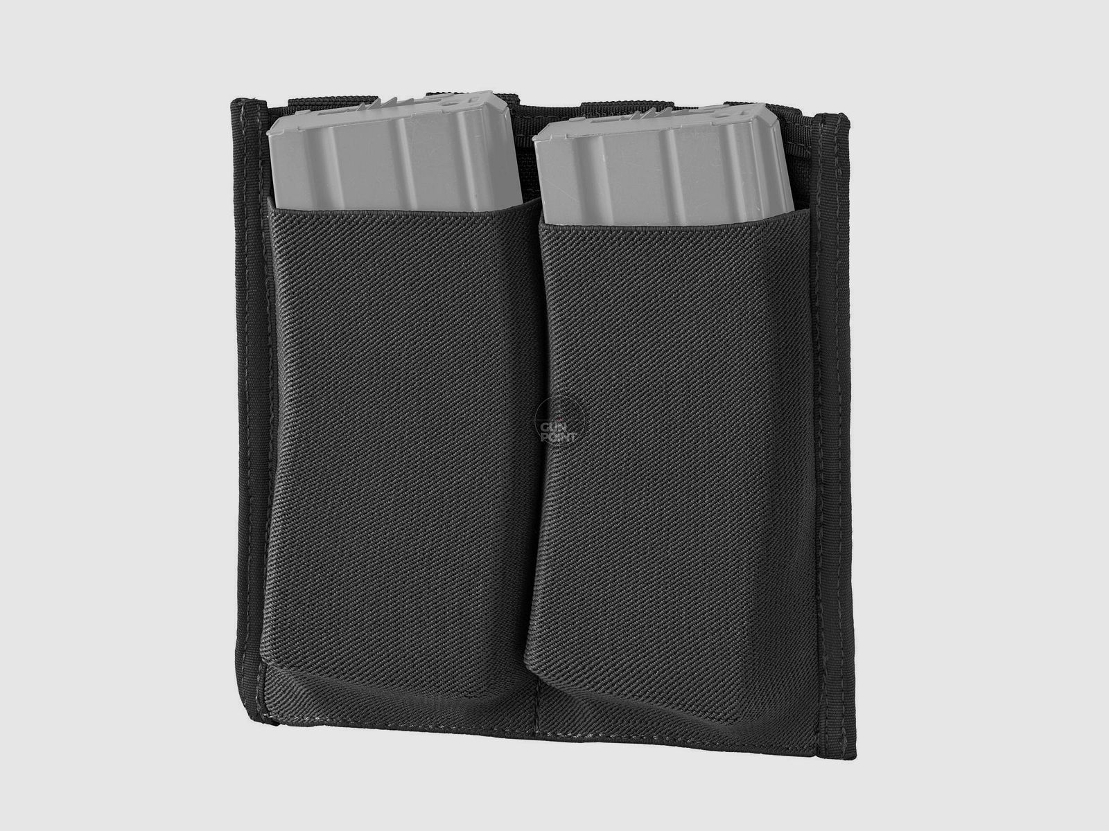 DEFCON 5 LOW PROFILE ELASTIC 5.56 DOUBLE MAGAZINE POUCH BLACK